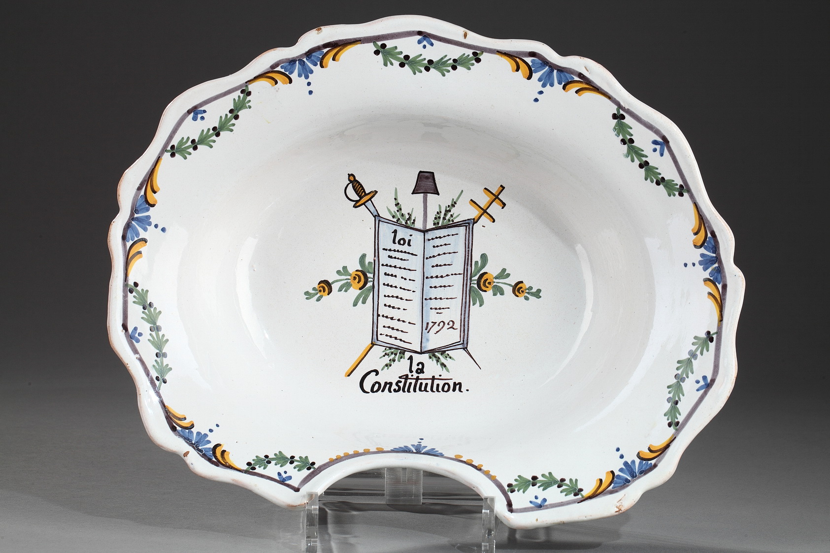 FAIENCE DE NEVERS REVOLUTIONNAIRE - GALERIE THEOREME